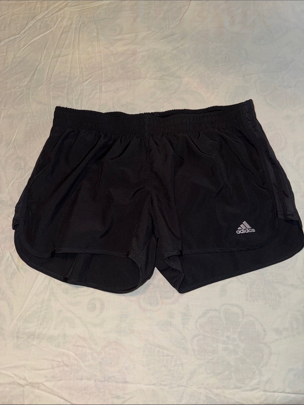 adidas Black Lined Athletic Running Shorts Size XL